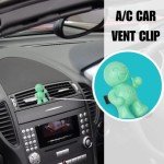 Little Joe 96406-6PK Fresh Mint Scent Car Air Freshener Clips to A/C Air Vent Uses Alcohol-Free Fragrance Oil is Non-Hazardous and Non-Toxic Plastic, Pack of 6