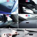 PerfecTech Car Solar Power Simulated Dummy Alarm Warning Anti-Theft LED Flashing Security Light with New USB Port （Blue）