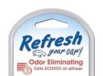 Refresh Your Car! E300865003 Dual Scent Diffuser, Fresh Strawberry/Cool Lemonade