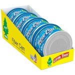 LITTLE TREES Car Air Freshener. Fiber Can Provides a Long-Lasting Scent for Auto or Home. Adjustable Lid for Desired Strength. New Car Scent, 4 Air Fresheners