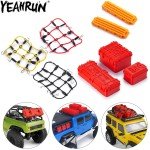 YEAHRUN Mini Storage Box Luggage Net Fuel Tank Decoration Tools for 1/18 1/24 RC Crawler Car Axial SCX24 FCX24 Enduro24 TRX4M