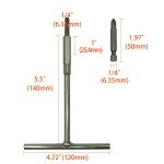 T-Handle & JIS Screwdriver Set - Includes 6 JIS Bits-Magnetic Bit Holder -Perfect for Japanese Motorcycles, Cars，Bicycle & Equip
