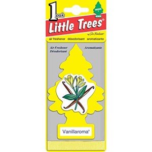 LITTLE TREES Car Air Freshener | Hanging Paper Tree for Home or Car | Vanillaroma | Single Tree per Package