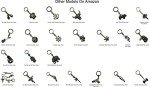 Dual Pack 4x4 Offroad Truck Off Road Car Bigfoot Truck Metal Oxide Color Key Chain Keyring Outdoor Accesory