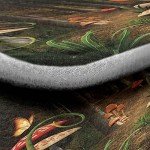 Ambesonne Mushroom Car Mat Set of 4, Mushrooms in Deep Dark Forest Fantasy Nature Theme Earth Path, Front & Back Seat Floor Mat Durable PVC Backing Car Accesory, Pomegranate Green