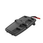 STUPID Car Tray - Classic Car Tray - Ultimate Car Organizer & Mobile Office - Includes 2 Elastic Straps - Quick-Release Seat Anchor - Dark Moon