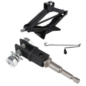 Car Jacks Lifting Equipment Scissor Jack Adapter Rod 1/2 Inch Wrench Tools Auto Accessories Use with Electric drill Drive Impact