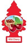 LITTLE TREES Car Air Freshener | Hanging Paper Tree for Home or Car | Wild Cherry | 4 Pack
