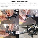 Car Jacks Lifting Equipment Scissor Jack Adapter Rod 1/2 Inch Wrench Tools Auto Accessories Use with Electric drill Drive Impact