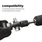 Car Jacks Lifting Equipment Scissor Jack Adapter Rod 1/2 Inch Wrench Tools Auto Accessories Use with Electric drill Drive Impact