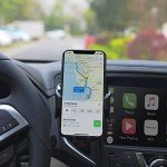 LAX Gadgets Cell Phone Holder Car, Phone Car Mount, Car Vent Phone Mount, Cradle-Type Phone Car Holder, Cellphone Holder for Car Vent, Car Mount with Air Vent Phone Clip, Phone Stand for Car