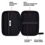 USA GEAR Hard Shell Electronic Organizer Travel Case 7.5 Inch - GPS Cases with Accessory Pocket and Water Resistant Exterior Compatible with Garmin GPS, Chargers, and More Electronics - Galaxy