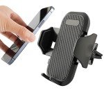 LAX Gadgets Cell Phone Holder Car, Phone Car Mount, Car Vent Phone Mount, Cradle-Type Phone Car Holder, Cellphone Holder for Car Vent, Car Mount with Air Vent Phone Clip, Phone Stand for Car