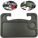 Steering Wheel Tray for Food,Car Table Kids Travel Tray,Car Desk Seat Trays for Eating,Cars Must Haves Interior Accessories Cool Gadgets for Men(Black)