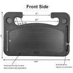 Steering Wheel Tray for Food,Car Table Kids Travel Tray,Car Desk Seat Trays for Eating,Cars Must Haves Interior Accessories Cool Gadgets for Men(Black)
