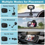 Shybaby 1080P Baby Car Mirror, 4.3" Baby Car Camera Monitor with 170° Wide View, HD Night Vision Function and Reusable Sucker Bracket, Safety Rear Facing Car Set Camera for Infants Kids Toddlers