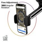 LAX Gadgets Phone Mount for Car, Cell Phone Holder Car, Phone Holder for Car, Car Phone Holder Mount, Phone Car Mount, Windshield Phone Mount for Car, Car Phone Holders, Car Mount for Phone