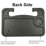 Steering Wheel Tray for Food,Car Table Kids Travel Tray,Car Desk Seat Trays for Eating,Cars Must Haves Interior Accessories Cool Gadgets for Men(Black)