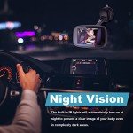 Shybaby 1080P Baby Car Mirror, 4.3" Baby Car Camera Monitor with 170° Wide View, HD Night Vision Function and Reusable Sucker Bracket, Safety Rear Facing Car Set Camera for Infants Kids Toddlers