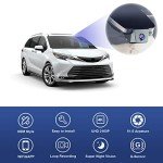 Fitcamx 4K Dash Cam Suitable for Toyota Sienna 2021-2025 LE Limited XLE Platinum XSE (XL40), OEM Look, 2160P UHD Video, Loop Recording, Built-in WiFi & APP, G-Sensor, Easy to Install, 64GB Card