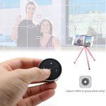 YuYue Electronic Wireless Bluetooth Media Button Remote Selfie Control Car Motorcycle Steering Wheel Music for iPhone or Android with Mount