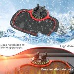 Rednow Multifunction Car Anti-Slip Mat Auto Phone Holder, Car Phone Mount Silicone Car Pad Mat, Rotatable Anti Skid Car Dashboard Sticky Pad,Universal Phone Holder for Phones, Keys, Gadgets (2pcs)