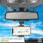 LAX Gadgets Window Phone Mount for Car, Car Phone Holder Mount with Flexible Gooseneck, Cell Phone Holder Car with Suction Cup for Windshield or Dashboard, Car Phone Mount, Phone Stand for Car & Truck