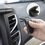 LAX Gadgets Magnetic Car Vent Phone Mount - Universal Car Vent Phone Holder Clip Compatible with All Smartphones iPhone/Samsung/Nokia/LG/Sony/Huawei, Black