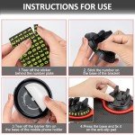 Multifunction Car Anti-Slip Mat Auto Phone Holder, Rotatable Anti Skid Car Dashboard Pad with Temporary Parking Numbe, Universal Phone Holder with Extra Large Pad for Phones Sunglasses Keys Gadgets