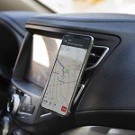 LAX Gadgets Magnetic Car Vent Phone Mount - Universal Car Vent Phone Holder Clip Compatible with All Smartphones iPhone/Samsung/Nokia/LG/Sony/Huawei, Black