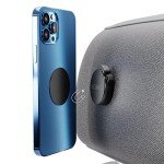 MoMag Mini Universal Mobile Phone Holder Magnet for Fabric & Textiles - Mobile Phone Holder Gadget for Bed, Car Back Seat, Headrest, Backpack - Mobile Phone Holder Car Magnet - Includes Metal Plate