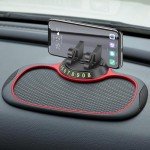 Balekotty Multifunction Car Anti-Slip Mat with Auto Phone Holder, Dashboard Mat with Universal Car Phone Mount, Silicone Pad for Phones, Keys, Gadgets