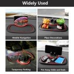 Balekotty Multifunction Car Anti-Slip Mat with Auto Phone Holder, Dashboard Mat with Universal Car Phone Mount, Silicone Pad for Phones, Keys, Gadgets