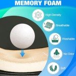 MYFAMIREA Car Seat Cushion and Lumbar Support Pillow 1.2'' Thick Memory Foam Desk Chair Cushion Back Support for Automotive Seat Driver, Travel, Leg Back Pain Relief, Washable Adjustable, Dark Gray