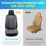 Car Seat Cushion with Back Support Pillow: Front Back Cushion & Seat Cushion Set, Comfy Memory Foam Driving Cushion for Back-Sciatica Pain Relief, Seat Pad Suitable for Car, Truck, SUV - Dark Grey