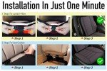 Car Seat Cushion with Back Support Pillow: Front Back Cushion & Seat Cushion Set, Comfy Memory Foam Driving Cushion for Back-Sciatica Pain Relief, Seat Pad Suitable for Car, Truck, SUV - Dark Grey