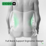 CICIDO+ Car Seat Back Support Lumbar Support Pillow for Car Seat Driver Memory Foam Lower Back Pain Relief Support Deep Surrounding Full Back Support Posture Improve Back Cushion Black