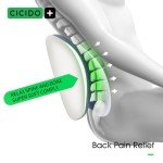 CICIDO+ Car Seat Back Support Lumbar Support Pillow for Car Seat Driver Memory Foam Lower Back Pain Relief Support Deep Surrounding Full Back Support Posture Improve Back Cushion Black