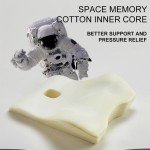 Office Waist Pillow Ergonomic Lumbar Support Memory Cotton 4D Curved Waist Pad Car Waist Rest Office Waist Pillow Ergonomic Lumb