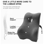 Office Waist Pillow Ergonomic Lumbar Support Memory Cotton 4D Curved Waist Pad Car Waist Rest Office Waist Pillow Ergonomic Lumb