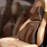 High Quality Memory Cotton Car Neck Pillow Waist Support Pad Headrest Waist Pillow Car Seat Back Cushion Driver Lumbar Cushion