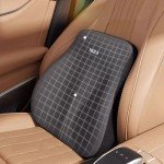 Car Headrest Lumbar Support Lumbar Cushion Memory Foam Cushion Backrest Lumbar Pillow Car Comfortable Neck Pillow Car Accsesorie