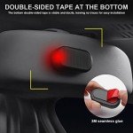 2PCS Car Solar Power Simulated Dummy Alarm, Anti-Theft LED Flashing Security Light Fake Lamp, Auto Warning Interior Safety Lights with USB Charger Port, Car Accessories for Most Cars (Red/2PCS)