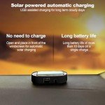 Shudyear Car Solar Power Simulated Dummy Alarm，Anti-Theft LED Flashing Security Light Fake lamp with USB Charger Port，Car Accessories for Most Cars,2PCS (red)