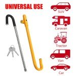 KAYCENTOP Car Steering Wheel to Brake Pedal Lock Auto Security Product Anti-Theft Lock Device Bright Yellow Universal