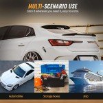 RGOAANC 4PCS Car Bumper Clip Hasp, Bumper Holder Clips, Durable Auto Bumper Security Hook Lock Clips, Car Accessories Front Rear Bumper Fastener Kit Universal for Car (Black+Carbon Fiber, Large)