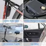 WSDCAM 113dB Loud Anti Theft Vibration Sensor Alarm Systems for Electric Bike Motorcycle Golf Car Trailer Mailbox Garage Door Waterproof Home Security Bike Accessories Bike Alarm with Remote