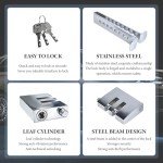 DXNQ General Car Anti-Theft Brake Clutch Lock, Portable 8 Holes Brake Pedal Lock with 3 Keys, Stainless Steel Auto Clutch Vehicle Security Protection Safety Lock, Car Accessories