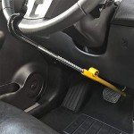 KAYCENTOP Car Steering Wheel to Brake Pedal Lock Auto Security Product Anti-Theft Lock Device Bright Yellow Universal