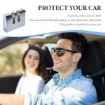 DXNQ General Car Anti-Theft Brake Clutch Lock, Portable 8 Holes Brake Pedal Lock with 3 Keys, Stainless Steel Auto Clutch Vehicle Security Protection Safety Lock, Car Accessories